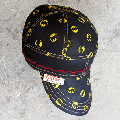 Batman Flame-Resistant Welding Cap with Stitch Detail – Durable Beanie for Welders