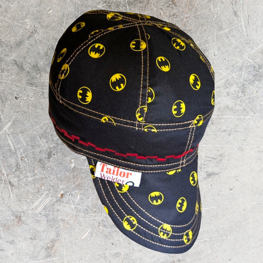 Batman Flame-Resistant Welding Cap with Stitch Detail – Durable Beanie for Welders