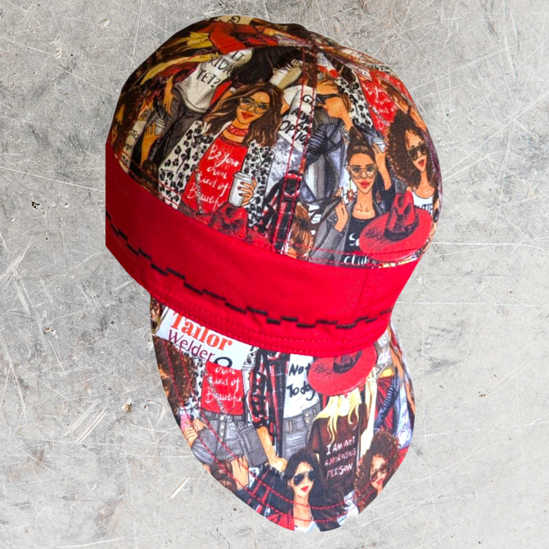 Glitter is Always Flame-Resistant Welding Cap with Stitch Detail – Durable Beanie for Welders