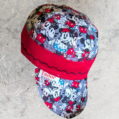 Mickey Mouse Flame-Resistant Welding Cap with Stitch Detail – Durable Beanie for Welders