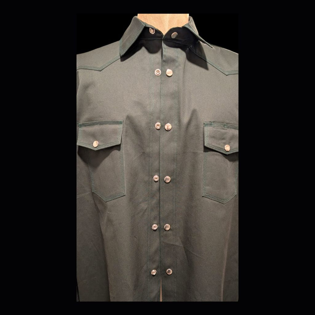 Fire Resistant Shirts for Men Snaps Down Water Repellent FR Welding Jackets, Khaki