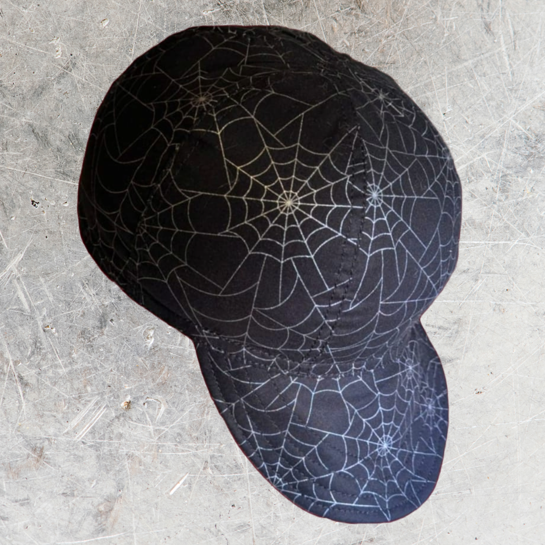 Spider Web Flame-Resistant Welding Cap with Stitch Detail – Durable Beanie for Welders