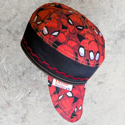 Spiderman Flame-Resistant Welding Cap with Stitch Detail – Durable Beanie for Welders