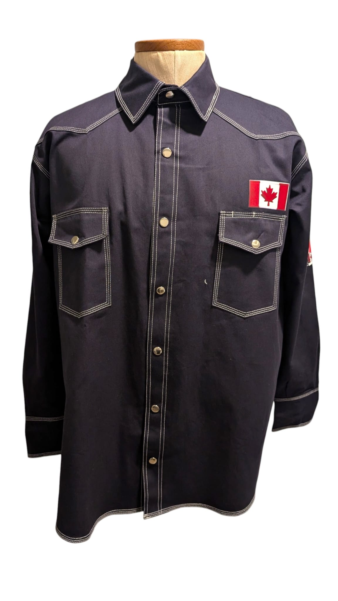 Fire Resistant Shirts for Men Snaps Down Water Repellent FR Welding Jackets, Khaki