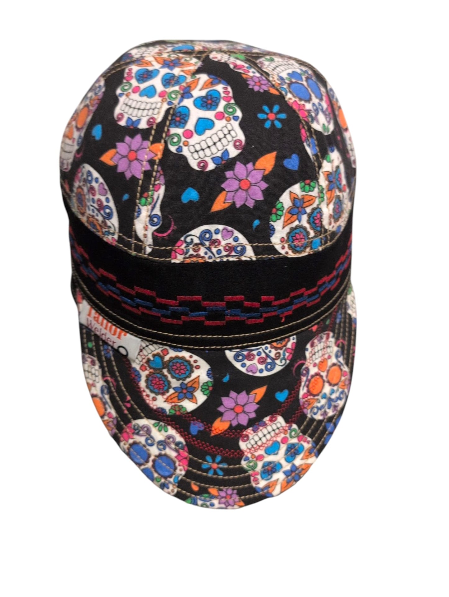 skeleton patterned- Resistant Welding Cap with Stitch Detail – Durable Beanie for Welder