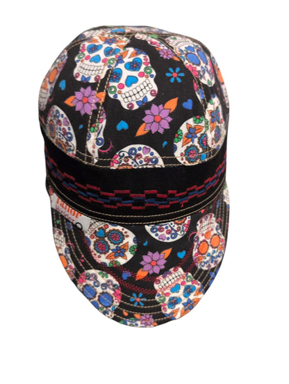 skeleton patterned- Resistant Welding Cap with Stitch Detail – Durable Beanie for Welder