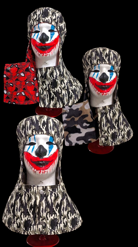 2 pieces .custom-made fully protected durable military camouflage helmets summer and winter models- Resistant Welding Cap with Stitch Detail – Durable Beanie for Welders