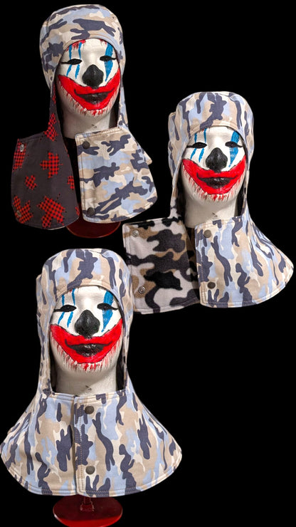 2 pieces .custom-made fully protected durable military camouflage helmets summer and winter models- Resistant Welding Cap with Stitch Detail – Durable Beanie for Welders